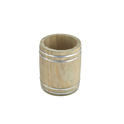 MINIATURE WOODEN BARRELS 11.5X13.5CM