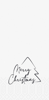 NAPKINS 2-P 1/8 33X33CM MERRY XMAS TREE