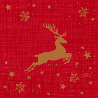 NAPKINS 3-PLY 24X24CM SHIMMER TREES