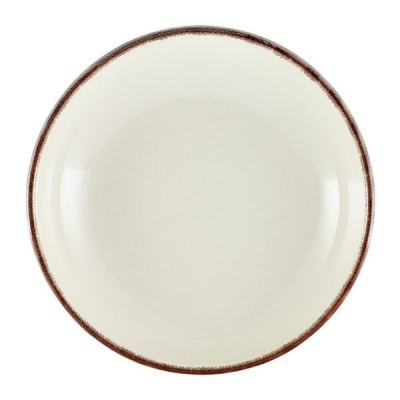 GENWARE TERRA STONEWARE SERENO BROWN COUPE BOWL 45.8OZ