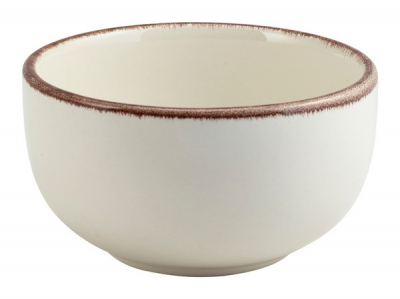GENWARE TERRA STONEWARE SERENO BROWN ROUND BOWL 17.5OZ