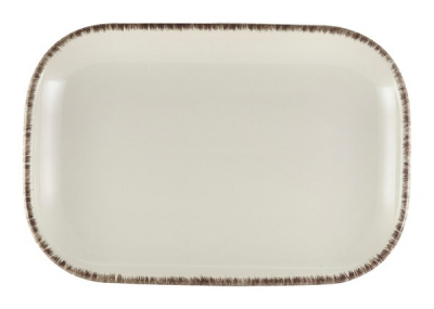 GENWARE TERRA STONEWARE SERENO GREY RECTANGULAR PLATE 11.4X7.7Inch