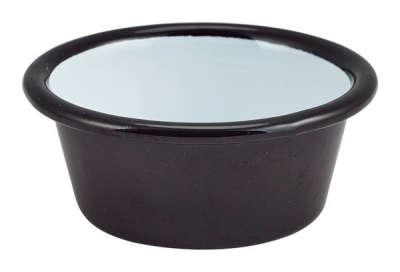 GENWARE ENAMEL BLACK RAMEKIN 3.2OZ