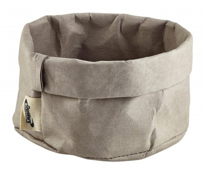 GREY WASHABLE PAPER BAG 13 DIA X 10CM(H) WPB-13G