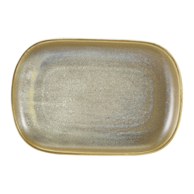 GENWARE TERRA PORCELAIN MATT GREY RECTANGULAR PLATE 9.4X6.5Inch
