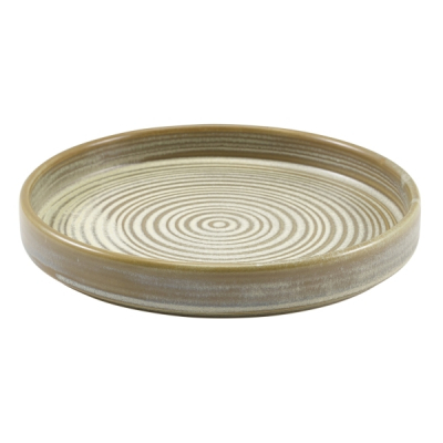 GENWARE TERRA PORCELAIN MATT GREY PRESENTATION PLATE 7Inch