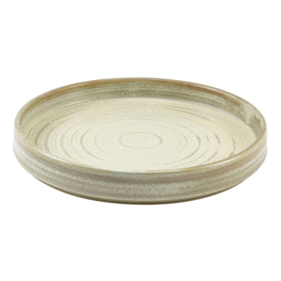 GENWARE TERRA PORCELAIN MATT GREY PRESENTATION PLATE 8Inch