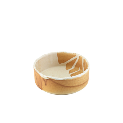 TERRA PORCELAIN ROKO SAND PRESENTATION BOWL 13CM