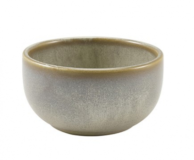 GENWARE TERRA PORCELAIN MATT GREY ROUND BOWL 12.5OZ