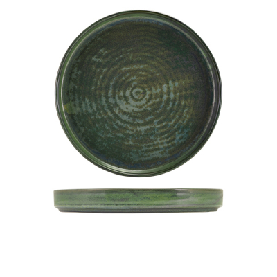 TERRA PORCELAIN AQUA GREEN  PRESENTATION PLATE 26CM