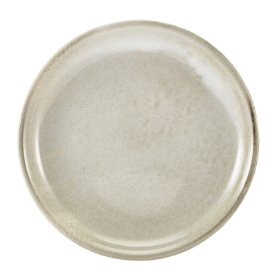 GENWARE TERRA PORCELAIN GREY COUPE PLATE 7.5Inch