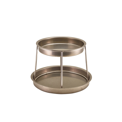 GENWARE TWO TIER  VINTAGE STEEL SEAFOOD STAND