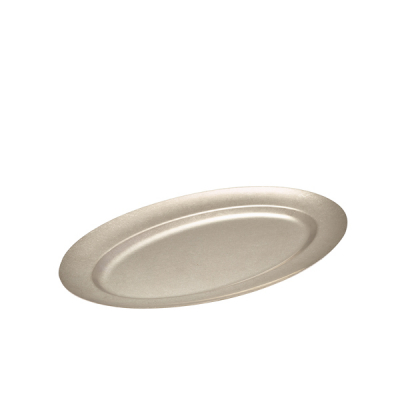 GENWARE VINTAGE  STEEL OVAL PLATTER 41CM