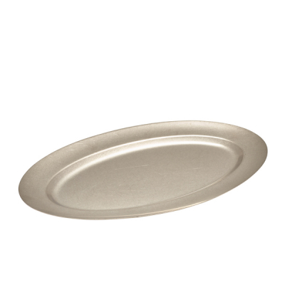 GENWARE VINTAGE  STEEL OVAL PLATTER 48CM