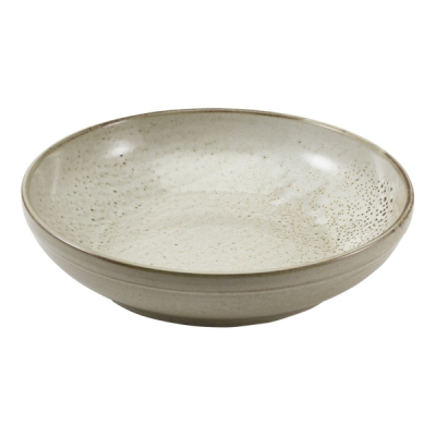 GENWARE TERRA PORCELAIN GREY COUPE BOWL 74OZ