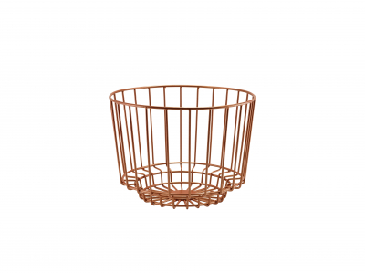 GENWARE COPPER DECO  DISPLAY BASKET 25 X 18CM