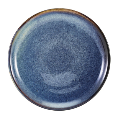 GENWARE TERRA PORCELAIN AQUA BLUE COUPE PLATE 7.5Inch