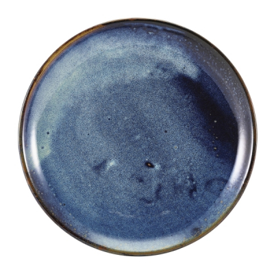 GENWARE TERRA PORCELAIN AQUA BLUE COUPE PLATE 9.4Inch