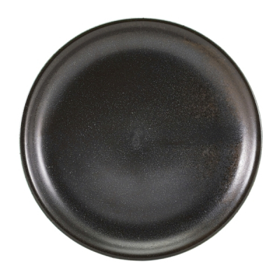 GENWARE TERRA PORCELAIN BLACK COUPE PLATE 7.5Inch
