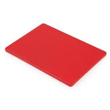 LOW DENSITY SMALL POLY CUTTING BOARD RED 12X9X0.5Inch *CLEARANCE
