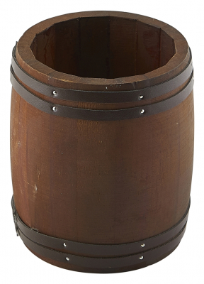 GENWARE MINIATURE DARK WOODEN BARREL 4.5Inch