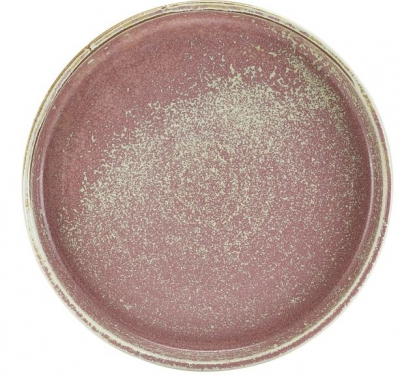 GENWARE TERRA PORCELAIN ROSE PRESENTATION PLATE 8Inch