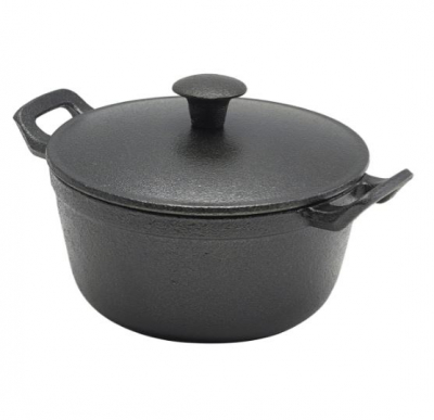 CAST IRON CASSEROLE DISH 13.5X6.6CM          X6