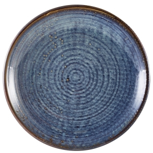 GENWARE TERRA PORCELAIN AQUA BLUE COUPE PLATE 9.8Inch