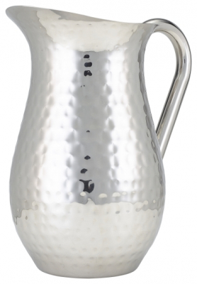 GENWARE HAMMERED STAINLESS STEEL WATER JUG 67.6OZ