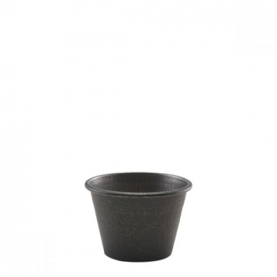 GENWARE BLACK VINTAGE STEEL RAMEKIN 2.5OZ