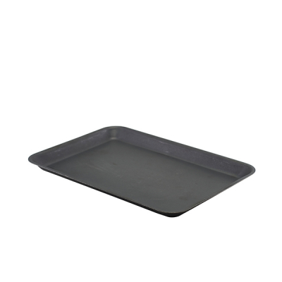 GENWARE BLACK VINTAGE STEEL TRAY 12.4X8.5Inch