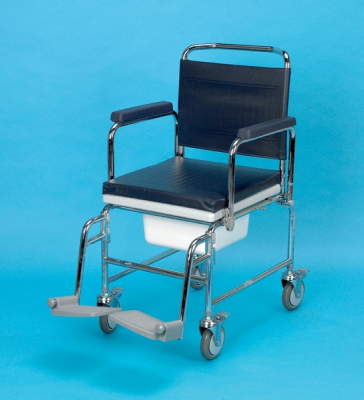 DAYS ADJUSTABLE HEIGHT MOBILE COMMODE 22Inch