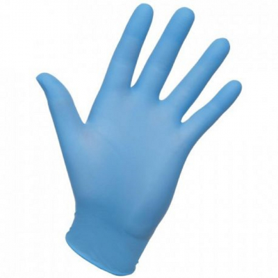 NITRILE POWDERLESS BLUE GLOVES MEDIUM X100
