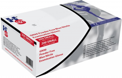 MICRON NITRILE P/FREE DG048-M EXAMINATION GLOVES MEDIUM BLUE
