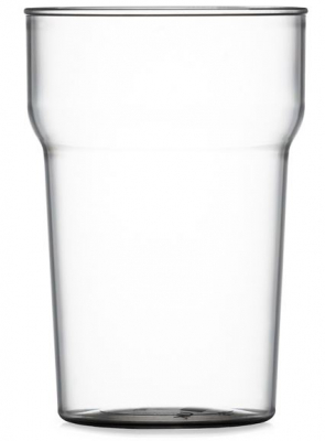 ELITE PREMIUM POLYCARBONATE NONIC HALF PINT GLASS 10OZ/280ML LINED TO BRIM CE