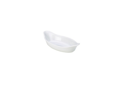 GENWARE WHITE PORCELAIN OVAL EARED DISH 25.8OZ