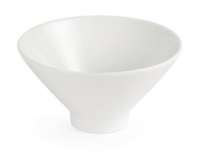 OLYMPIA WHITEWARE FLUTED BOWL 141X141X76MM X4