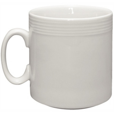 OLYMPIA LINEAR MUG WHITE 8OZ X12
