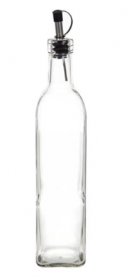 SQUARE OLIVE OIL BOTTLE 500ML 305X57X57MM X6