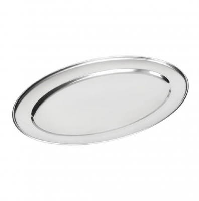 OLYMPIA STAINLESS STEEL OVAL SERVING TRAY 250MM