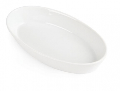 OLYMPIA WHITEWARE OVAL SOLE DISH 195X110MM X6 W418