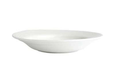 OLYMPIA LINEAR PASTA PLATE WHITE 230MM 9Inch X12