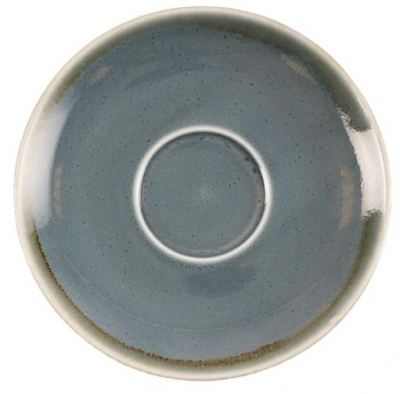 OLYMPIA KILN CAPPUCCINO SAUCER OCEAN 140MM X6