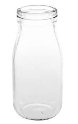 OLYMPIA GLASS MILK BOTTLE 200ML X12