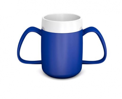 ORNAMIN BLUE 2 XXL HANDLED MUG INTERAL CONE