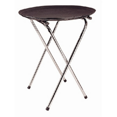 OVAL BLACK NON-SLIP TRAY 27X22Inch