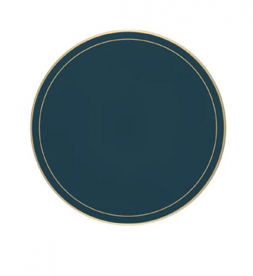 OXFORD ROUND TABLEMAT BLUE 299MM DIAMETER X10