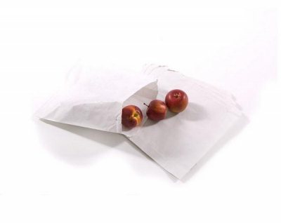 WHITE PAPER BAG STRUNG 175X175MM