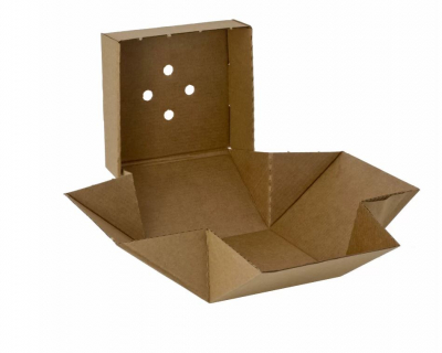 PREMIUM BURGER BOX KRAFT 122 X 122 X 102MM