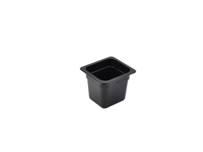 POLYCARBONATE GASTRONORM PAN BLACK 1/6 150MM PCB16-150